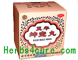 Kun Bao Wan reduce the symptoms of menopause syndromes, and calm down menopause depression